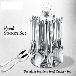 Juego de Cubiertos y Vajilla de Acero Inoxidable Ecológico Moderno de Estilo Indio para Uso Doméstico y en Restaurantes - Product Image 2