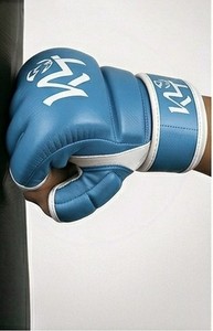 Gants de boxe demi-doigts en cuir PU pour entraînement et sparring MMA Muay Thai Kickboxing KLTW INT'L KL-MMA-001 - Product Image 6