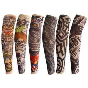 Manchons de bras sportifs unisexes personnalisés pour la pêche et le cyclisme, avec sublimation, effet rafraîchissant, motif tatouage, protection UV - Product Image 2