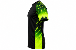 Ensembles de maillots d'arbitre de football américain pour hommes, col rond, manches courtes raglan, logo personnalisé imprimé, légers et à séchage rapide - Product Image 3