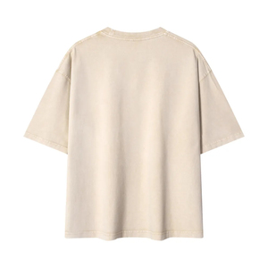 Wholesale Organic Cotton 230 Grams Oversize Men's Shorts Sleeve Acid Wash Vintage Casual Streetwear Plain Loose <b>T</b> Shirts - Product Image 4