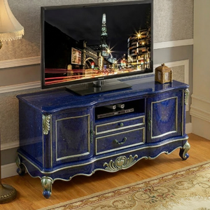 <span class=keywords><strong>Meuble</strong></span> <span class=keywords><strong>TV</strong></span> de Luxe Personnalisé en Bois Massif, Console Multimédia Classique Française, Centre de Divertissement Antique pour Villa, <span class=keywords><strong>Salon</strong></span>, Hôtel (OEM) - Product Image 3