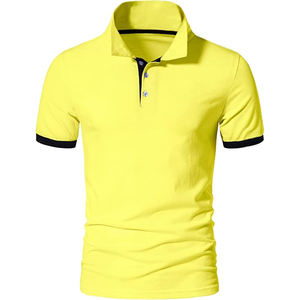 Fabrication sur mesure de polos unis, multicolores, à manches courtes, en coton piqué, livraison directe d'usine - Product Image 5