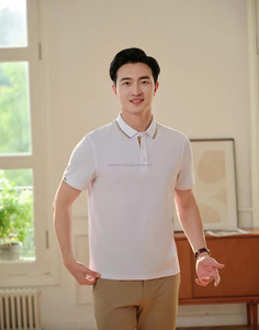 Camiseta Polo informal de algodón 100% de primera calidad para hombre, Camiseta deportiva con estampado bordado personalizado, MOQ pequeño - Product Image 3
