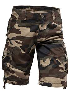 Nuevos Pantalones Cortos Cargo de Camuflaje para Hombre, Resistentes al Viento, Diseño Táctico Multibolsillos, Mezcla de Poliéster/Algodón, Tallas Grandes, para Entrenamiento al Aire Libre - Product Image 5