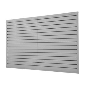 Panneau mural en PVC gris réglable facile à installer, 8 x 4 pieds, design modulaire, système de rangement mural pour garage - Product Image 5