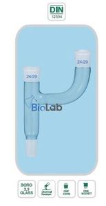 หัวกลั่นแก้ว BIOLAB Boro 3.3 ตามมาตรฐาน DIN 12594 พร้อมข้อต่อคู่แบบขนาน ฐานทรงกรวย ขนาด 24x29 สำหรับห้องปฏิบัติการ OEM - Product Image 4