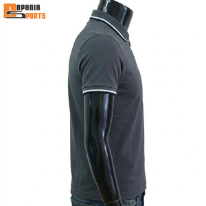 Camisa de Golf Casual para Hombre, Tejida, 100% Algodón, de Alta Calidad, con Logotipo Bordado Personalizado, Antiarrugas, al por Mayor - Product Image 3