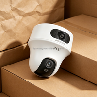 Caméra PT intérieure double objectif Wi-Fi 6 HIK Original DS-2CFWQ6-D(2.8MM+4MM) 6MP, étanche IP67, en matériau ABS