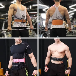 Real Cow Leather High Quality Buckle Powerlifting Gym <b>Belt</b> Custom Weight Weighting Lifting <b>Belt</b> Manufactures - Product Image 6