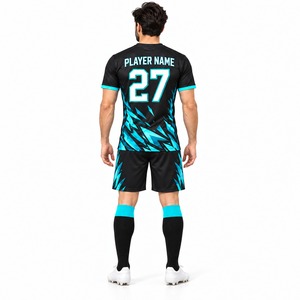 Conjunto de Camiseta de Fútbol Personalizada para Hombre, Uniforme de Fútbol de Secado Rápido, Equipación de Entrenamiento con Estampado del Club, Ropa Deportiva de Manga Corta - Product Image 3
