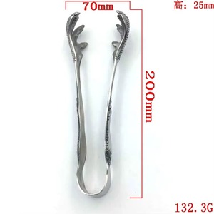 Elegant Stainless Steel Ice Tongs Premium Beverage Serving Accessory Commercial Kitchen <b>Bar</b> <b>Tool</b> - Product Image 2