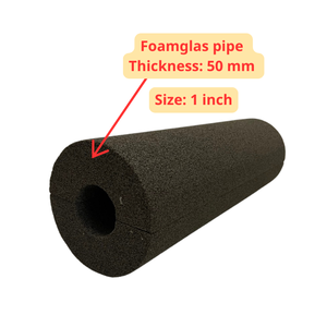 Tubes préformés en verre cellulaire Owens Corning, matériau isolant en mousse de verre noir, produits en verre cellulaire, panneaux en verre cellulaire - Product Image 6