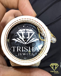 Luxury Animal Wraparound <b>Watch</b> Featuring VVS Moissanite Diamonds And 925 <b>Sterling</b> <b>Silver</b> Designer Bezel - Product Image 2