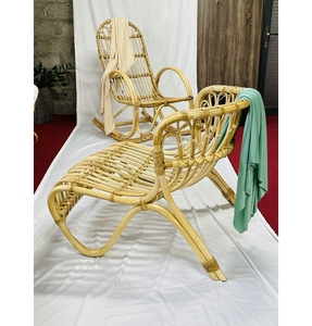 ภาพจริงของเก้าอี้พักผ่อนตัวอย่างที่ทำจากหวายธรรมชาติ เก้าอี้สำหรับสวนและบ้าน และเป็นเฟอร์นิเจอร์ที่หรูหรา - Product Image 2