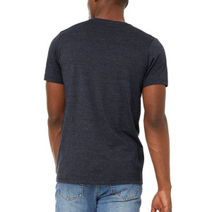 Men's 100% Cotton Worsted Formal <b>Short</b> Sleeve O-Neck Loose Fit T-Shirt with Front Logo and Anti-Pilling - Product Image 3