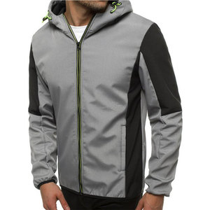 Vestes softshell à capuche personnalisées de qualité supérieure, design sur mesure, décontractées, unies, imperméables pour hommes - Product Image 2