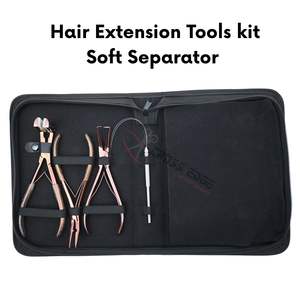 Kit de Extensiones de Cabello: Cinta Adhesiva para Partir el Cabello, Pinza de Presión, Herramienta de Crimpado de Microperlas, Clips de Alambre Tipo Pico de Pato, Caja de Perlas - Product Image 5