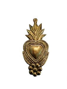 Figura Decorativa de Ángel de Latón para Colgar en la Pared, Adorno Navideño para el Hogar, Estatua de Querubín con Alas Doradas, Regalo Artesanal - Product Image 3