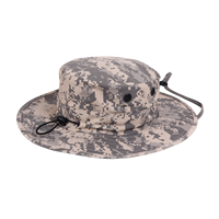 Chapeau seau camouflage mentonnière réglable et cordon élastique avec cordon de verrouillage à l'arrière du bord 4 évents blindés