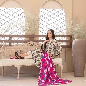 SEBAHAT Collection trois pièces broderie costumes pour femmes belle élégante Viscose indienne et pakistanaise tenue de fête - Product Image 6