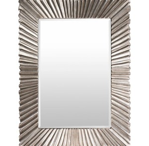 Sunburst Textured Wall <b>Mirror</b> – Luxury Rectangular Decorative Gold <b>Frame</b> <b>Mirror</b> for Living Room & Home Decor - Product Image 2