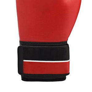 Gants de sparring en cuir PU noir et rouge, gants d'entraînement de boxe professionnels pour MMA, Muay Thai, Kickboxing - Product Image 4