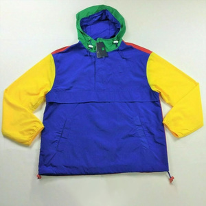 Men's Lightweight Breathable Anorak Windbreaker Jacket Customizable Design Waterproof Closure Zipper Plus Size Colour <b>Block</b> - Product Image 4