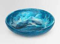 Plateau de service pour salade, résistant à l'eau, biodégradable, en résine alimentaire, plateau de présentation de desserts fait à la main avec un design luxueux et coloré - Product Image 3