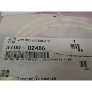 AMAT 3700-02486 ORING ID 18.635 CSD .139 CHEMRAZ - อุปกรณ์และชิ้นส่วนเซมิคอนดักเตอร์ระดับโลกที่เชื่อถือได้ - Product Image 1
