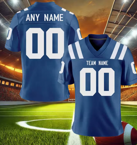 Maillot de football américain rouge personnalisé, maillot de football personnalisé avec nom et numéro de l'équipe, pour fans, hommes, femmes, jeunes, enfants, streetwear - Product Image 5