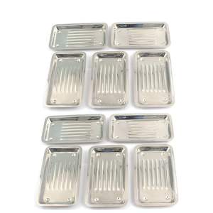 Bandejas de esterilización dental de acero inoxidable al por mayor, varios tamaños, juego de cajas de almacenamiento para instrumentos quirúrgicos - Product Image 1