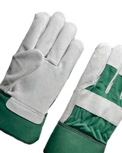 Guantes de Trabajo de Cuero Resistentes Holy Signs International, Verdes y Blancos, Lisos, 11 oz, Impermeables, Resistentes a la Abrasión, Antideslizantes, para Uso General - Product Image 5