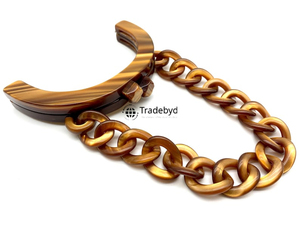 Artistic Resin Chain Necklace Creative Fashion Jewelry for Women Unique Accessories Collection Tradebyd - Product Image 3