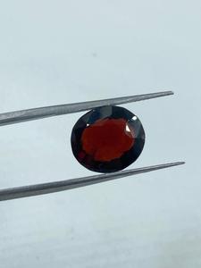 Natural Red Top Quality Hessonite Stone Oval Shape Cut Stone Loose Gemstone 7.81Cts - Product Image 2