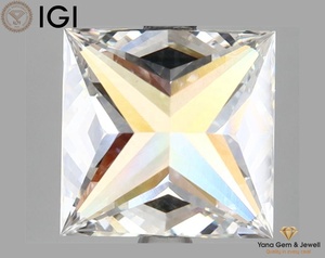 4.00 Carat Lab Grown Diamond Princess Cut CVD F Color VS1 Clarity 8.65 MM avec certificat IGI Qualité supérieure pour bague Royal Look - Product Image 5