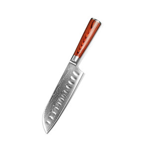 Juego de Cuchillos de Cocina Multifuncionales de Acero de Damasco con Agarre Cómodo y Rendimiento Confiable para la Preparación de Alimentos - Product Image 4