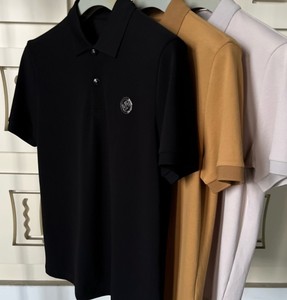 Polo pour homme en coton tricoté de haute qualité, avec logo brodé personnalisé, séchage rapide, manches courtes, style sportif décontracté, marque City - Product Image 1