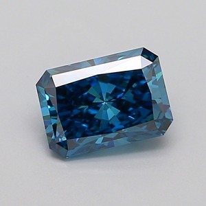 Diamant CVD bleu vif fantaisie taille radiant, clarté VS1, polissage excellent, certifié IGI, pierre précieuse de laboratoire, conception de bijoux sur mesure - Product Image 1