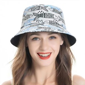 Sombrero de Pescador Unisex Estampado, Plegable, para Verano, Playa y Viajes, Proveedor al por Mayor - Product Image 1