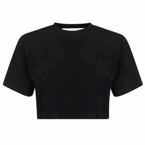 T-shirts courts décontractés respirants pour femmes, très demandés, en coton à manches courtes, personnalisables (OEM), en promotion - Product Image 1