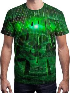 T-shirts de sublimation pour hommes en gros, personnalisés, en polyester/coton, séchage rapide, pour la course, motifs graphiques - Product Image 3