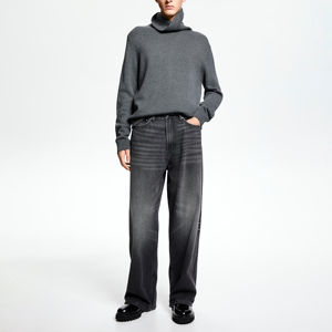 กางเกงยีนส์ทรงตรงเอวสูงแบบลำลอง ดีไซน์ทันสมัย ขายดี เป็นมิตรต่อสิ่งแวดล้อม คุณภาพสูง ระบายอากาศได้ดี เหมาะสำหรับผู้ชาย สั่งซื้อจำนวนมากได้ - Product Image 5