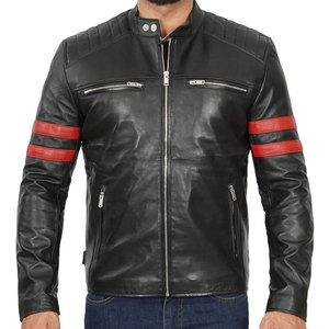 Chaquetas de Cuero para Hombre, Nueva Moda, Color Sólido con Cierre, Perfectamente Cosidas, Diferentes Chaquetas de Cuero para Hombre - Product Image 4