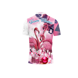 เสื้อโบว์ลิ่งแบบสปอร์ตสำหรับผู้ชายสั่งทำขายส่ง ผ้าถัก ระบายอากาศได้ดี แห้งเร็ว สำหรับทีมโบว์ลิ่ง - Product Image 4