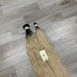 Cabello humano ondulado a granel natural degradado de cabello virgen vietnamita Premium de fábricas - Product Image 6