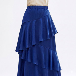 High Quality New Fashion <b>Women's</b> Midi Skirt Breathable Popular Sexy Style <b>Tassel</b> Decoration Natural Waistline Polyester Pleated - Product Image 2