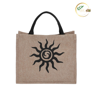 Handmade Eco Friendly Jute Ladies Purse with Zipper Closure Fashion Handbag - Product Image 2