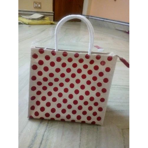 Custom Logo Pattern Eco-Friendly 100% <b>Jute</b> <b>Shopping</b> <b>Bag</b> Reusable Canvas Zipper Closure with PP Woven Cotton PE Cover for Gifts - Product Image 1