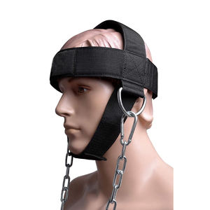 <b>Black</b> Stainless Steel Strong Heavy Duty Portable Neck Muscle Training Head <b>Harness</b> Chain Gym Weightlifting Strength Workout 15 - Product Image 4